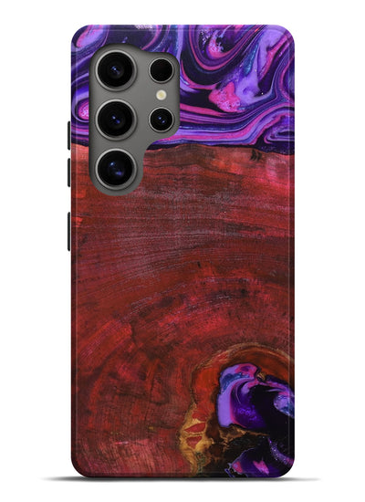 Galaxy S25 Ultra Wood Live Edge Phone Case - Teo (Red, 819982)