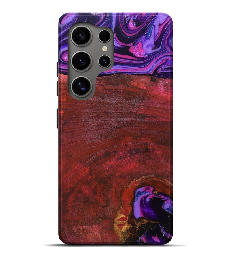 Galaxy S25 Ultra Wood Live Edge Phone Case - Teo (Red, 819982)