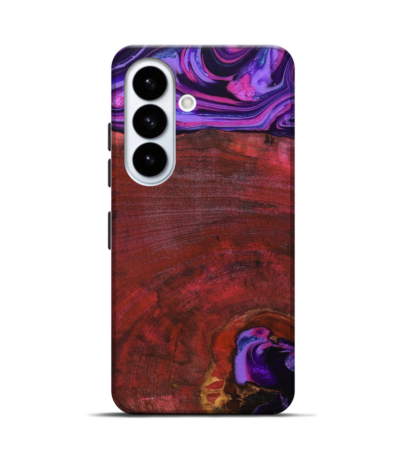 Galaxy S26 Wood Live Edge Phone Case - Teo (Red, 819982)
