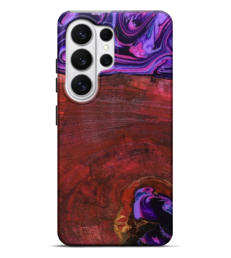 Galaxy S26 Ultra Wood Live Edge Phone Case - Teo (Red, 819982)