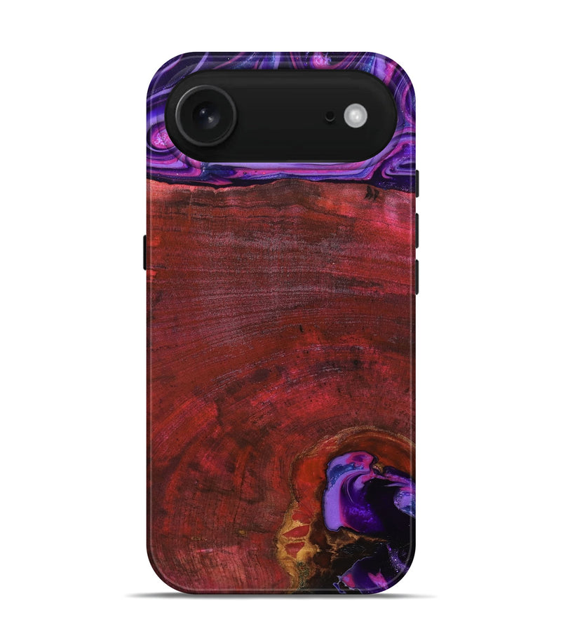 iPhone 17 Air Wood Live Edge Phone Case - Teo (Red, 819982)