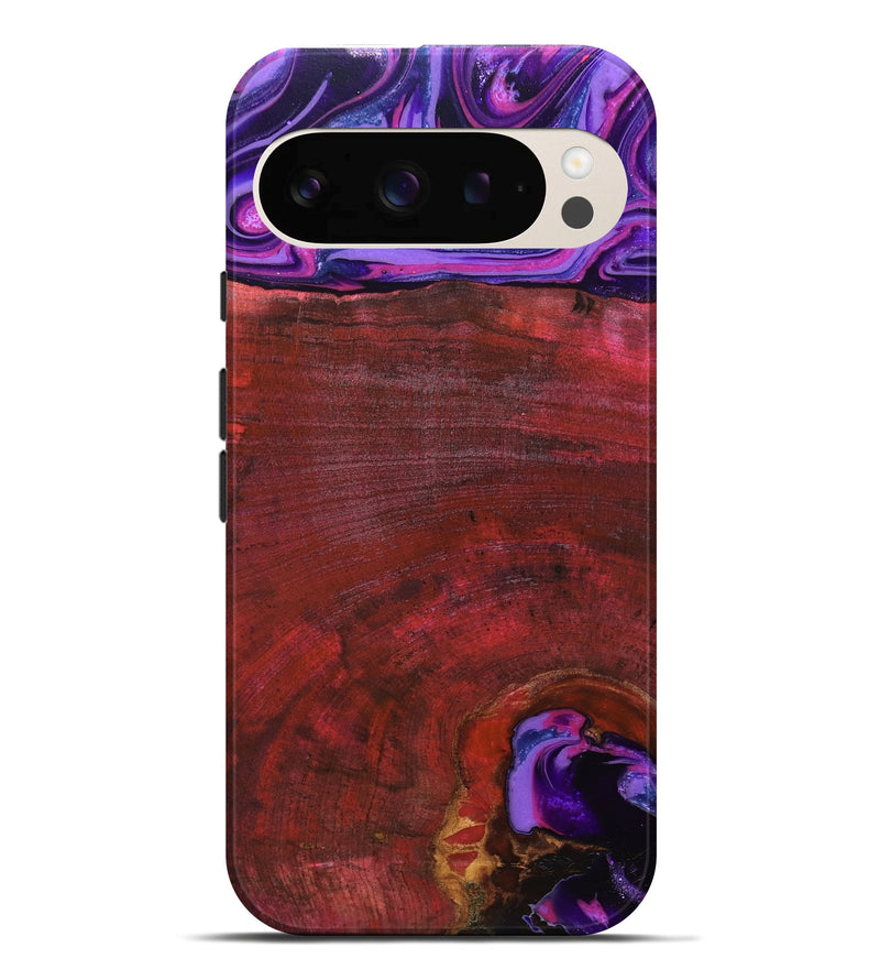 Pixel 10 Pro XL Wood Live Edge Phone Case - Teo (Red, 819982)