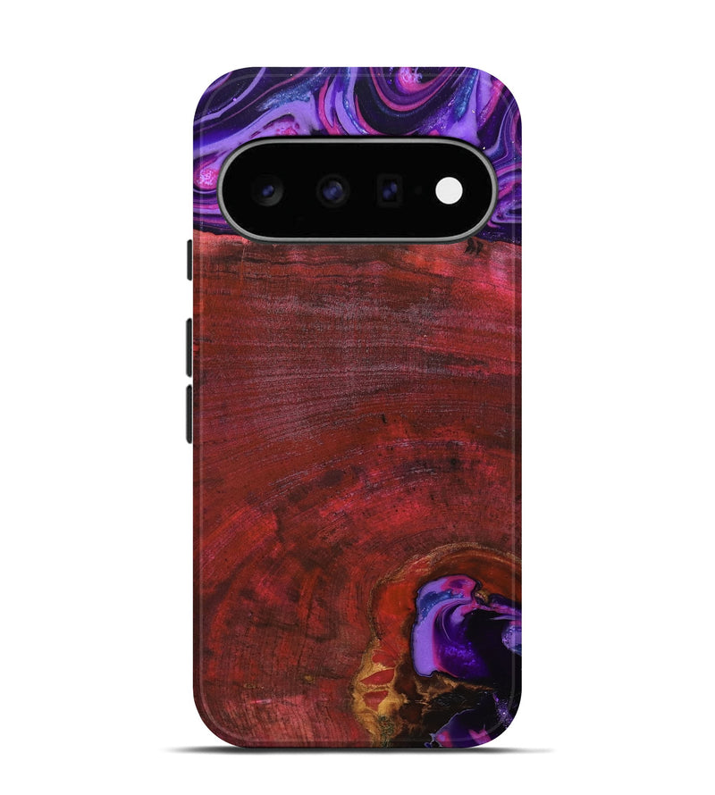 Pixel 11 Wood Live Edge Phone Case - Teo (Red, 819982)