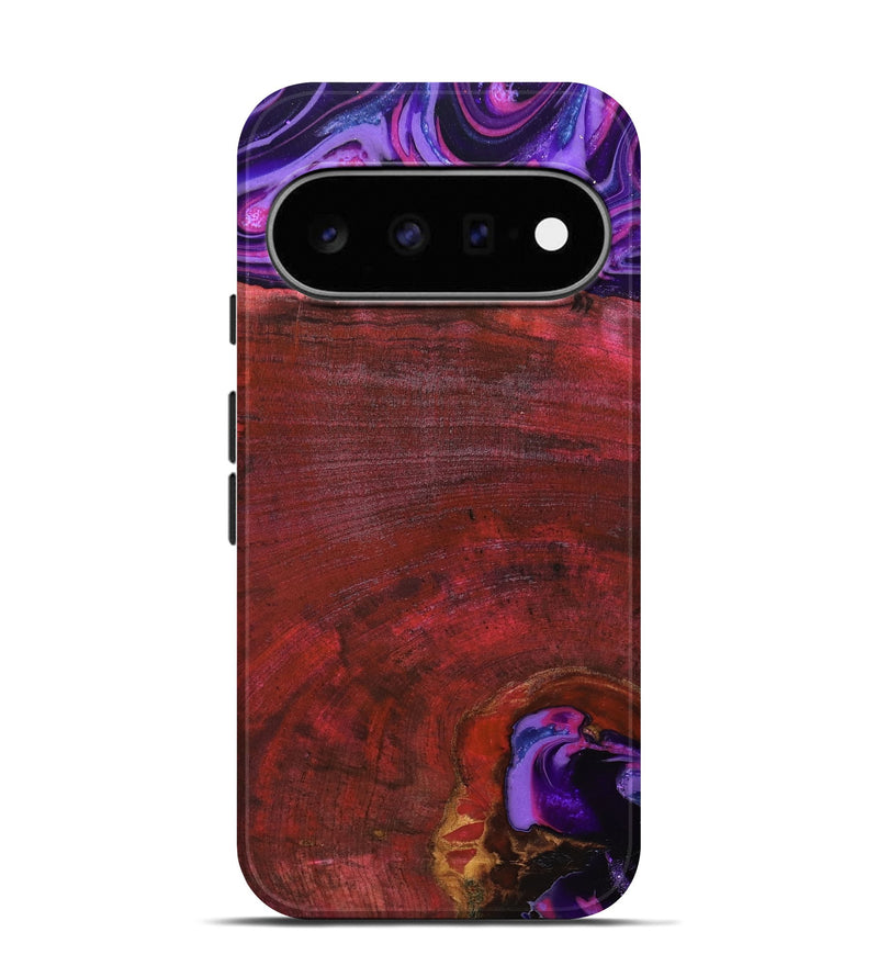 Pixel 11 Pro Wood Live Edge Phone Case - Teo (Red, 819982)