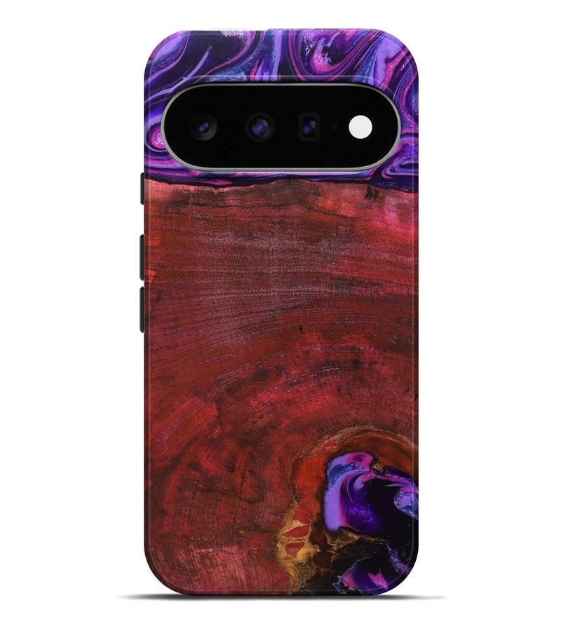 Pixel 11 Pro XL Wood Live Edge Phone Case - Teo (Red, 819982)