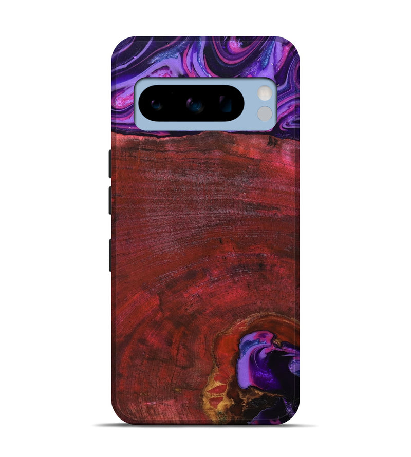 Pixel 8 Pro Wood Live Edge Phone Case - Teo (Red, 819982)