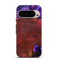 Pixel 9 Wood Live Edge Phone Case - Teo (Red, 819982)
