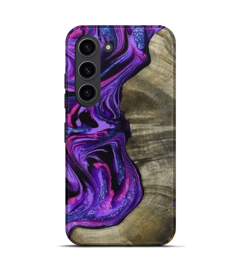 Galaxy S23 Wood Live Edge Phone Case - Chyna (Purple, 819984)