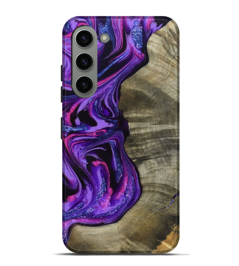 Galaxy S23 Plus Wood Live Edge Phone Case - Chyna (Purple, 819984)