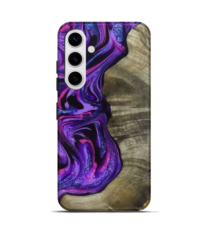 Galaxy S25 Wood Live Edge Phone Case - Chyna (Purple, 819984)
