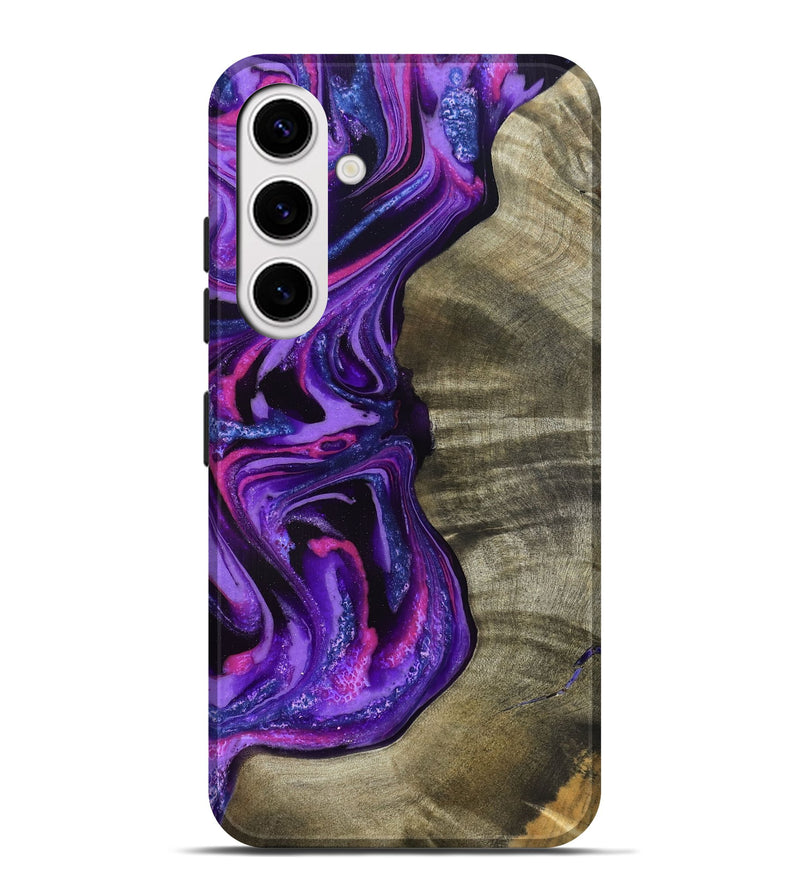 Galaxy S25 Plus Wood Live Edge Phone Case - Chyna (Purple, 819984)