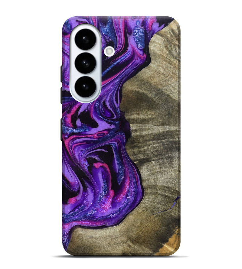 Galaxy S26 Plus Wood Live Edge Phone Case - Chyna (Purple, 819984)