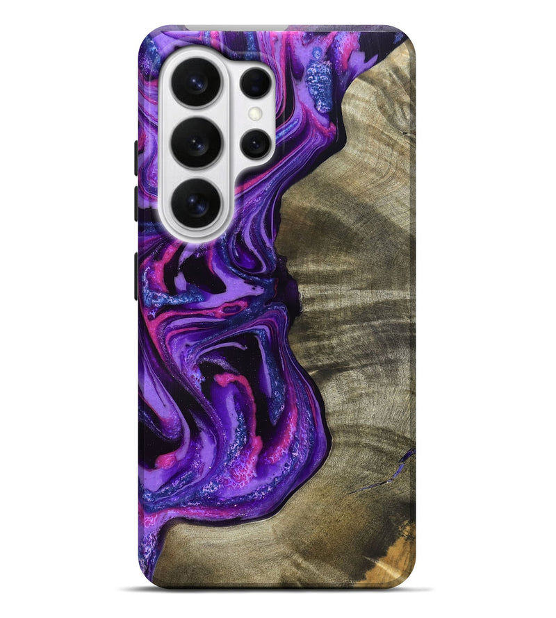 Galaxy S26 Ultra Wood Live Edge Phone Case - Chyna (Purple, 819984)