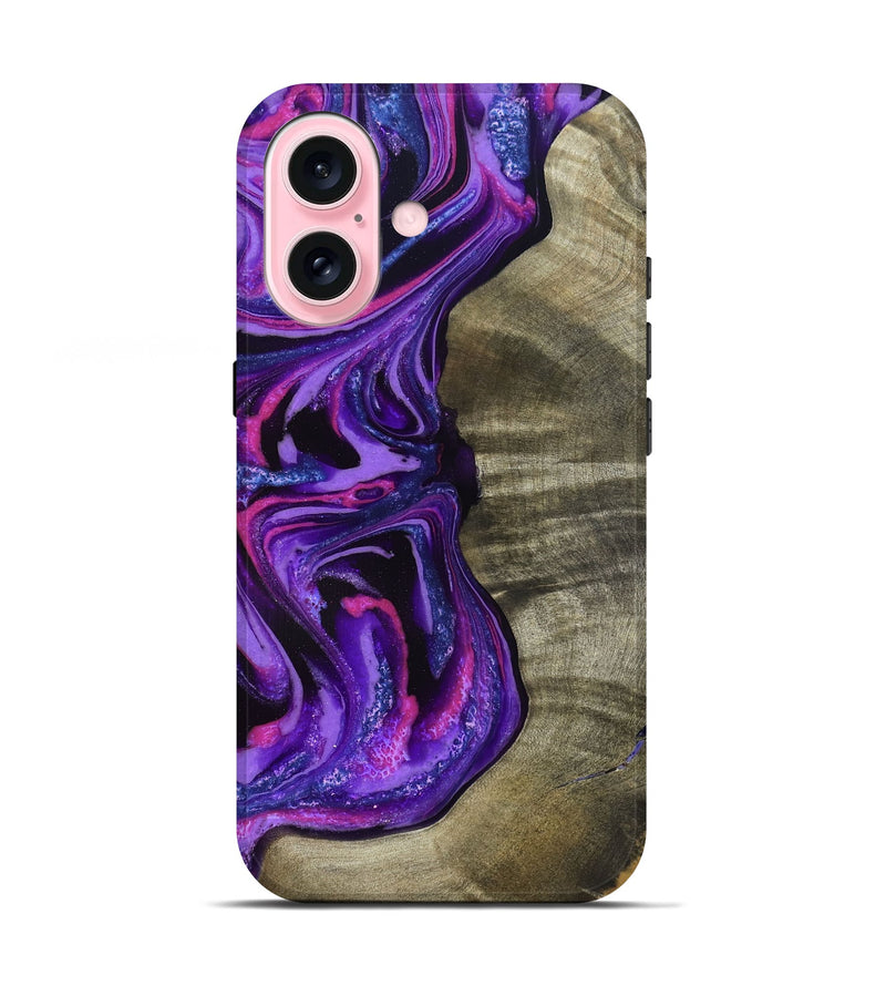iPhone 17 Wood Live Edge Phone Case - Chyna (Purple, 819984)