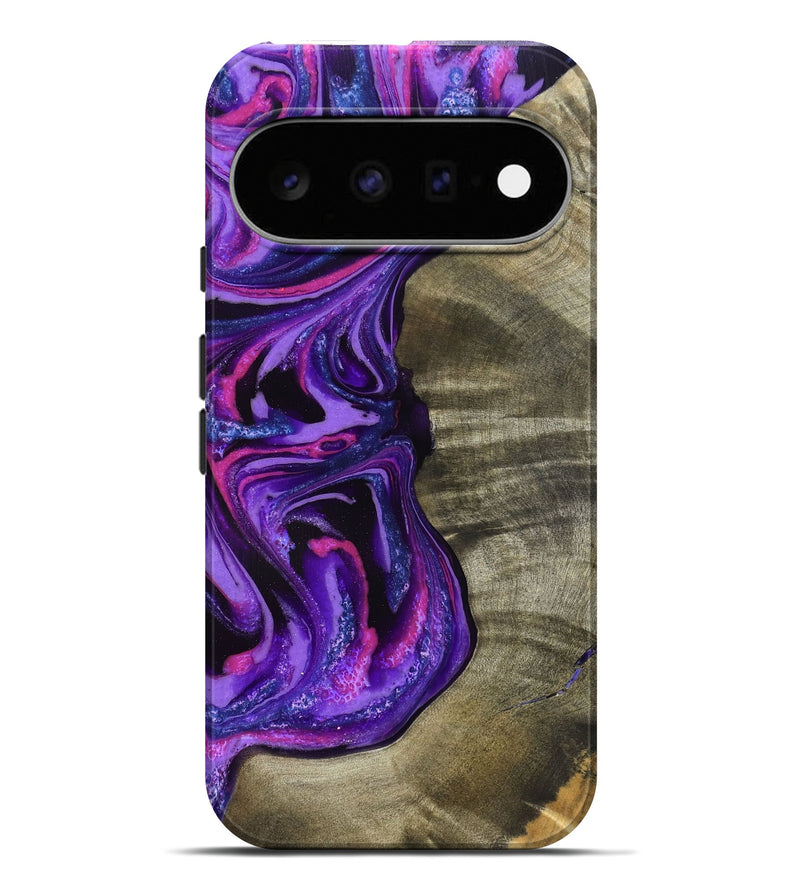 Pixel 11 Pro XL Wood Live Edge Phone Case - Chyna (Purple, 819984)