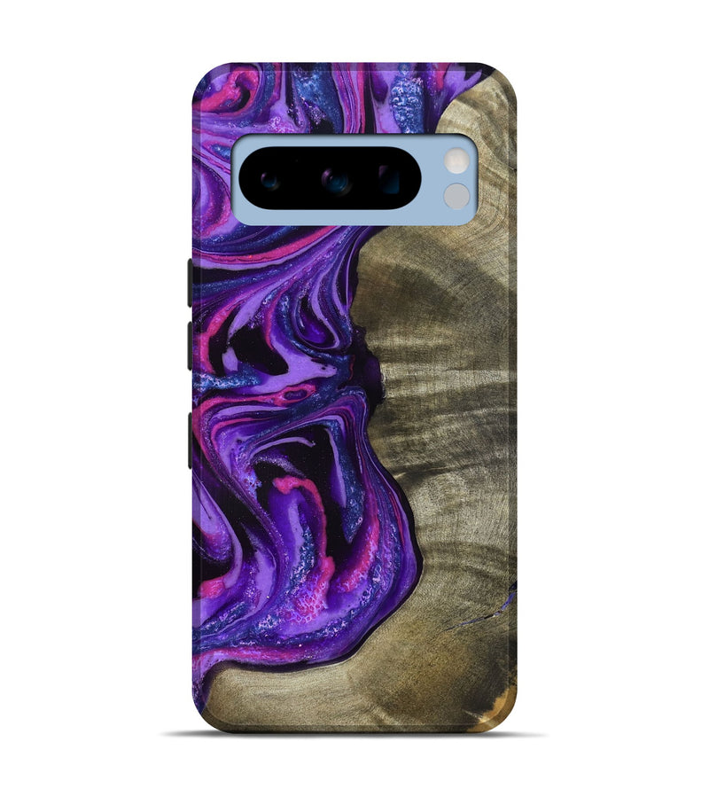 Pixel 8 Pro Wood Live Edge Phone Case - Chyna (Purple, 819984)