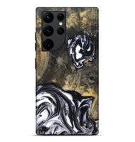 Galaxy S22 Ultra Wood Live Edge Phone Case - Tory (Black & White, 819989)