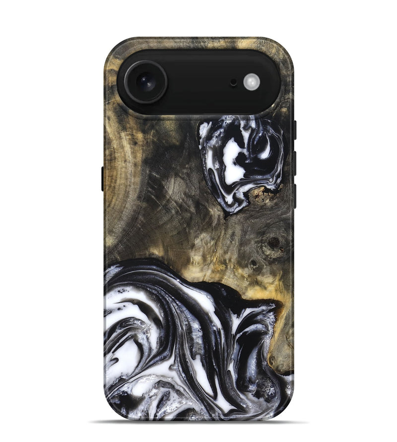 iPhone 17 Air Wood Live Edge Phone Case - Tory (Black & White, 819989)