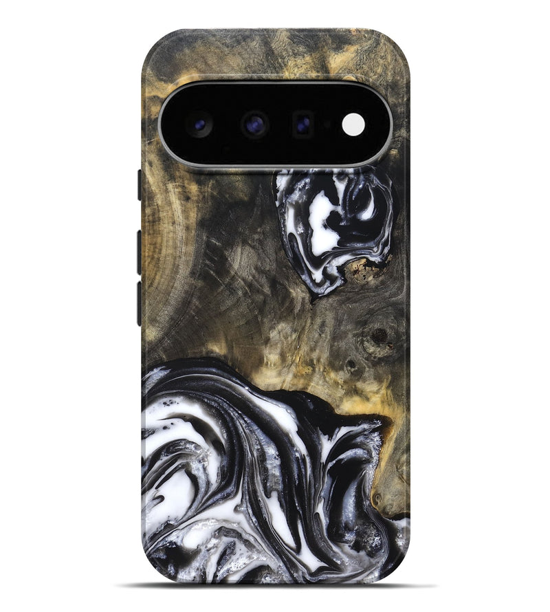 Pixel 11 Pro XL Wood Live Edge Phone Case - Tory (Black & White, 819989)