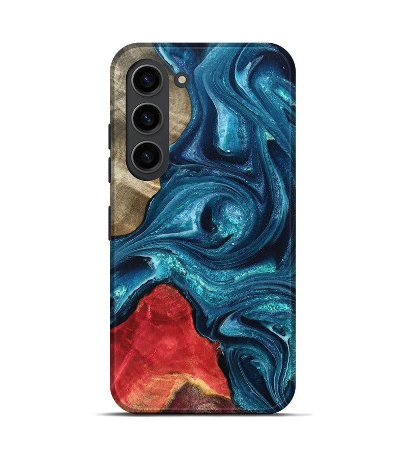 Galaxy S23 Wood Live Edge Phone Case - Easton (Blue, 819990)