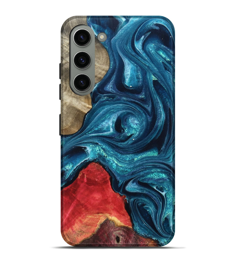 Galaxy S23 Plus Wood Live Edge Phone Case - Easton (Blue, 819990)