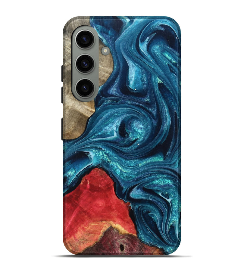 Galaxy S24 Plus Wood Live Edge Phone Case - Easton (Blue, 819990)