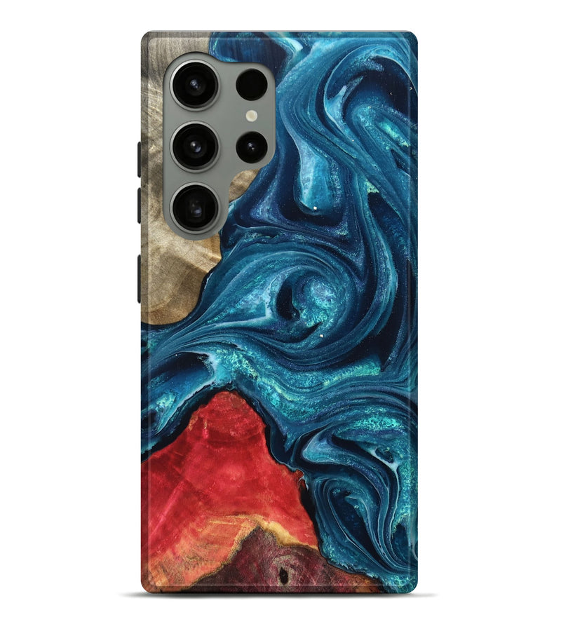 Galaxy S24 Ultra Wood Live Edge Phone Case - Easton (Blue, 819990)