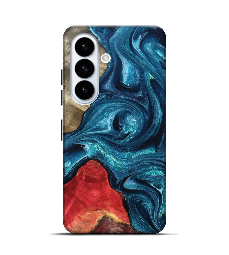 Galaxy S26 Wood Live Edge Phone Case - Easton (Blue, 819990)