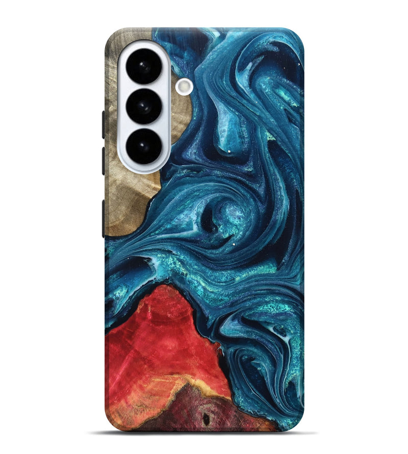 Galaxy S26 Plus Wood Live Edge Phone Case - Easton (Blue, 819990)
