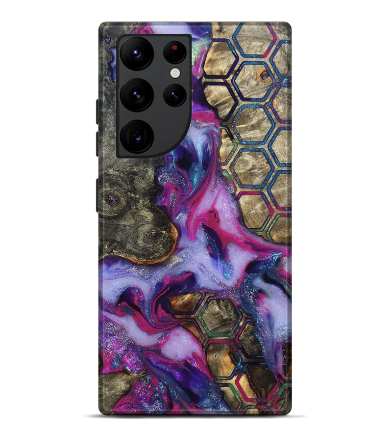 Galaxy S22 Ultra Wood Live Edge Phone Case - Marvel (Pattern, 819992)