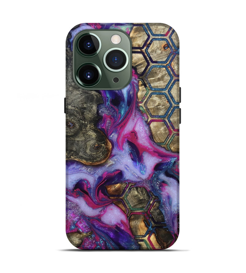 iPhone 13 Pro Wood Live Edge Phone Case - Marvel (Pattern, 819992)