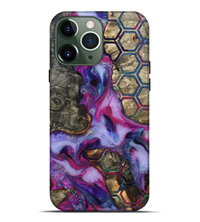 iPhone 13 Pro Max Wood Live Edge Phone Case - Marvel (Pattern, 819992)