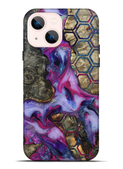 iPhone 14 Plus Wood Live Edge Phone Case - Marvel (Pattern, 819992)