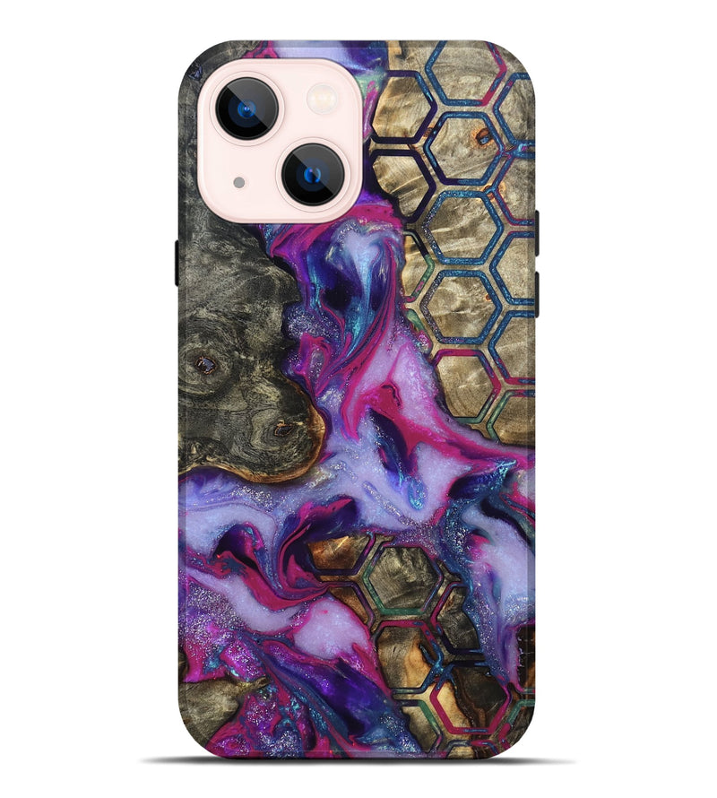 iPhone 14 Plus Wood Live Edge Phone Case - Marvel (Pattern, 819992)