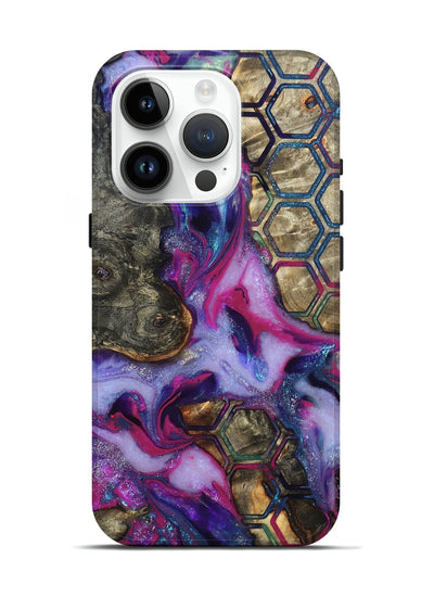 iPhone 15 Pro Wood Live Edge Phone Case - Marvel (Pattern, 819992)
