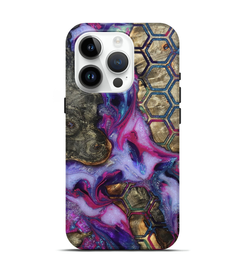 iPhone 15 Pro Wood Live Edge Phone Case - Marvel (Pattern, 819992)
