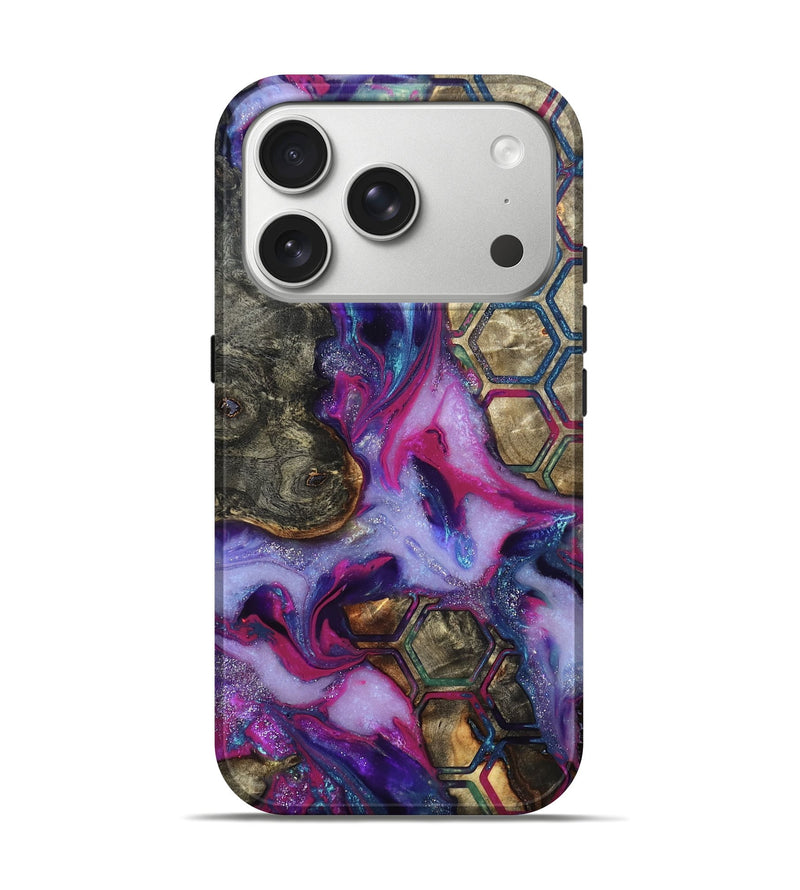 iPhone 17 Pro Wood Live Edge Phone Case - Marvel (Pattern, 819992)