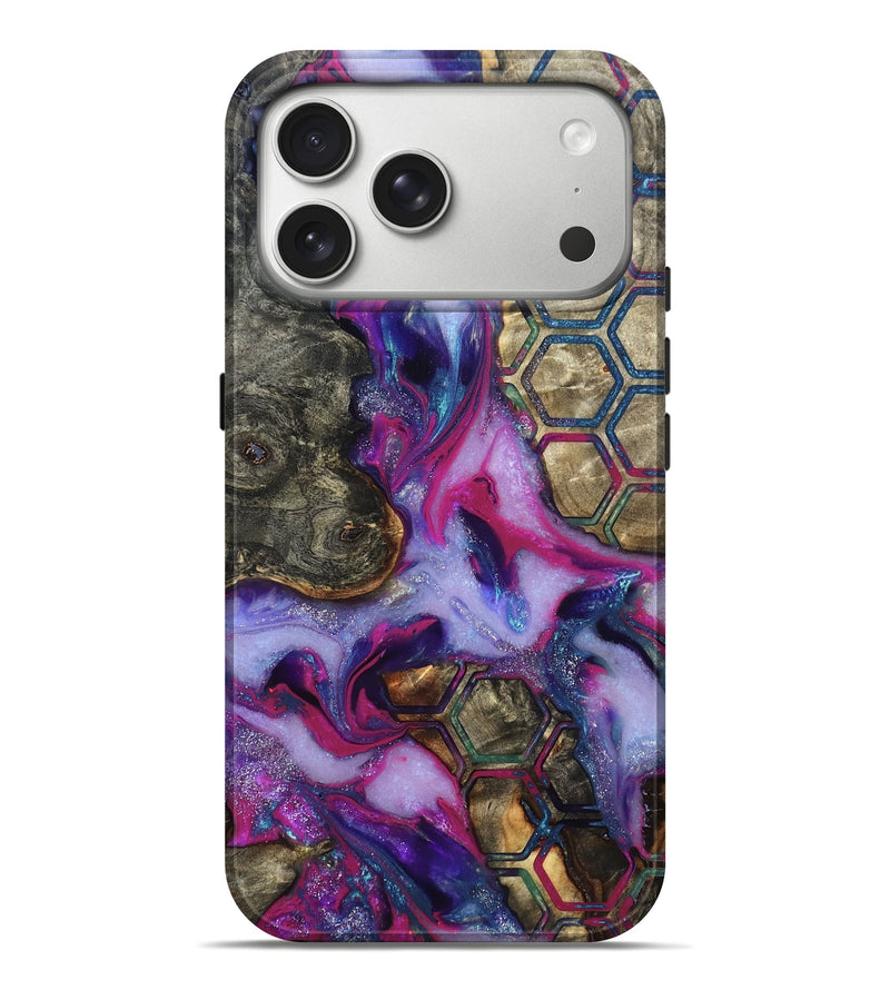 iPhone 17 Pro Max Wood Live Edge Phone Case - Marvel (Pattern, 819992)