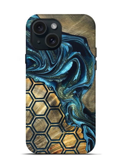 iPhone 15 Wood Live Edge Phone Case - Joesph (Pattern, 819993)