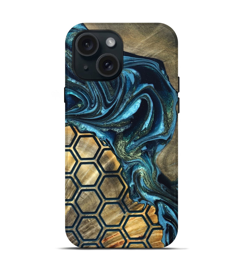 iPhone 15 Wood Live Edge Phone Case - Joesph (Pattern, 819993)