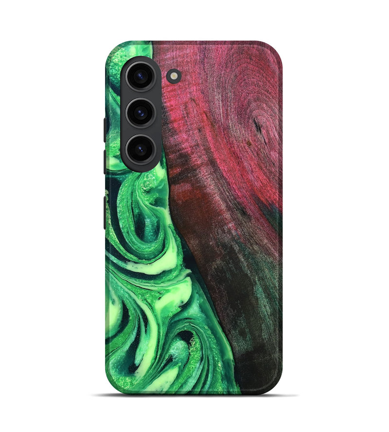 Galaxy S23 Wood Live Edge Phone Case - Dorla (Green, 819995)