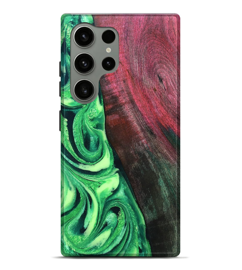 Galaxy S24 Ultra Wood Live Edge Phone Case - Dorla (Green, 819995)