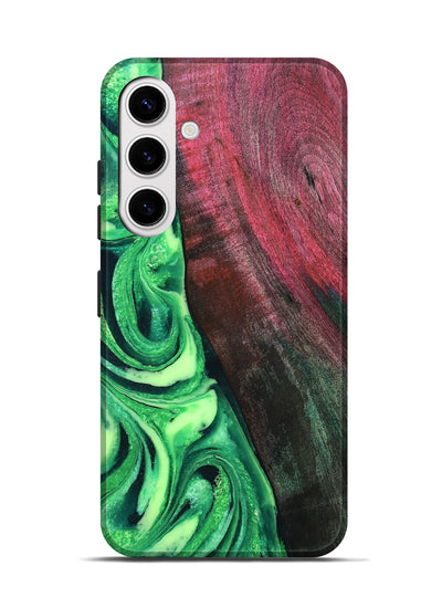 Galaxy S25 Wood Live Edge Phone Case - Dorla (Green, 819995)