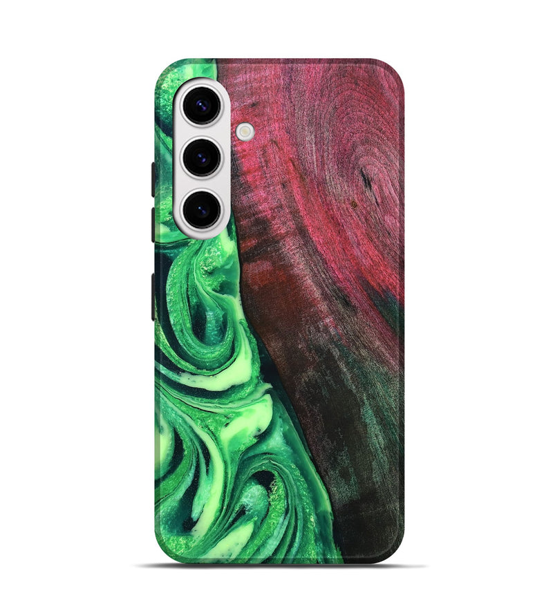 Galaxy S25 Wood Live Edge Phone Case - Dorla (Green, 819995)