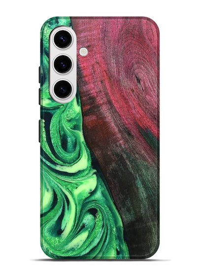 Galaxy S25 Plus Wood Live Edge Phone Case - Dorla (Green, 819995)