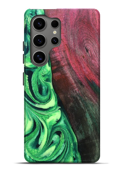 Galaxy S25 Ultra Wood Live Edge Phone Case - Dorla (Green, 819995)