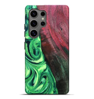 Galaxy S25 Ultra Wood Live Edge Phone Case - Dorla (Green, 819995)
