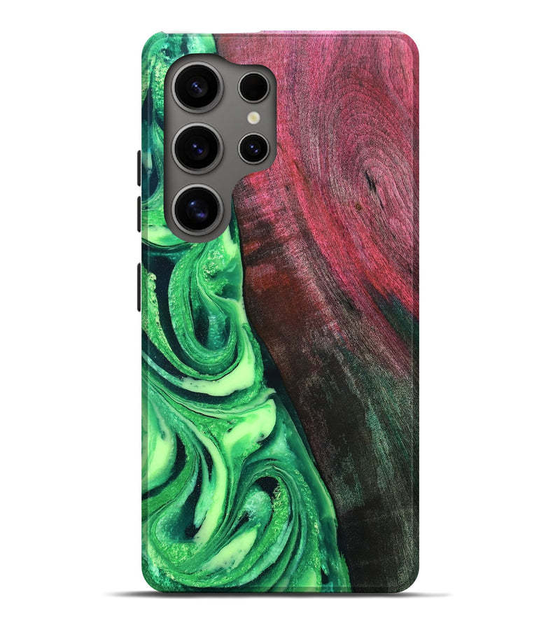 Galaxy S25 Ultra Wood Live Edge Phone Case - Dorla (Green, 819995)