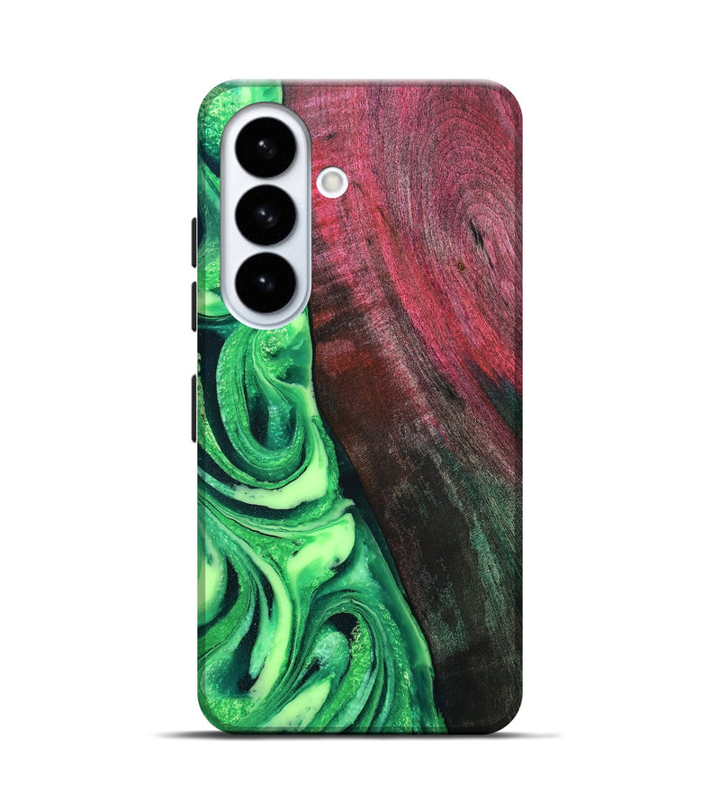 Galaxy S26 Wood Live Edge Phone Case - Dorla (Green, 819995)