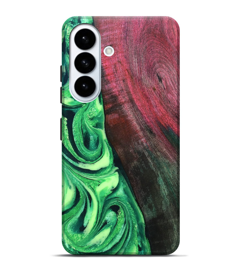Galaxy S26 Plus Wood Live Edge Phone Case - Dorla (Green, 819995)
